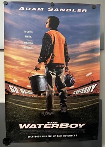 THE WATERBOY Original Double Sided Movie POSTER 27 x 40 Sandler, Bates - Picture 1 of 8