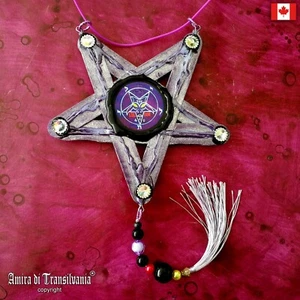 pentagram jewelry talisman pendant star necklace gothic satanic amulet by lilith - Picture 1 of 24