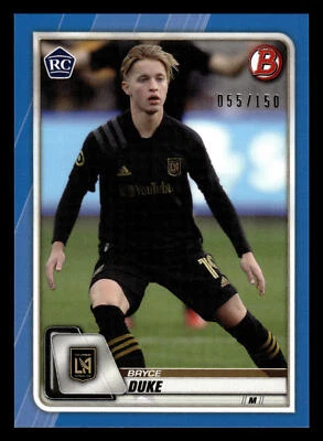2020 Bowman MLS Bryce Duke Blue Parallel RC /150 #45 - Image 1 of 2