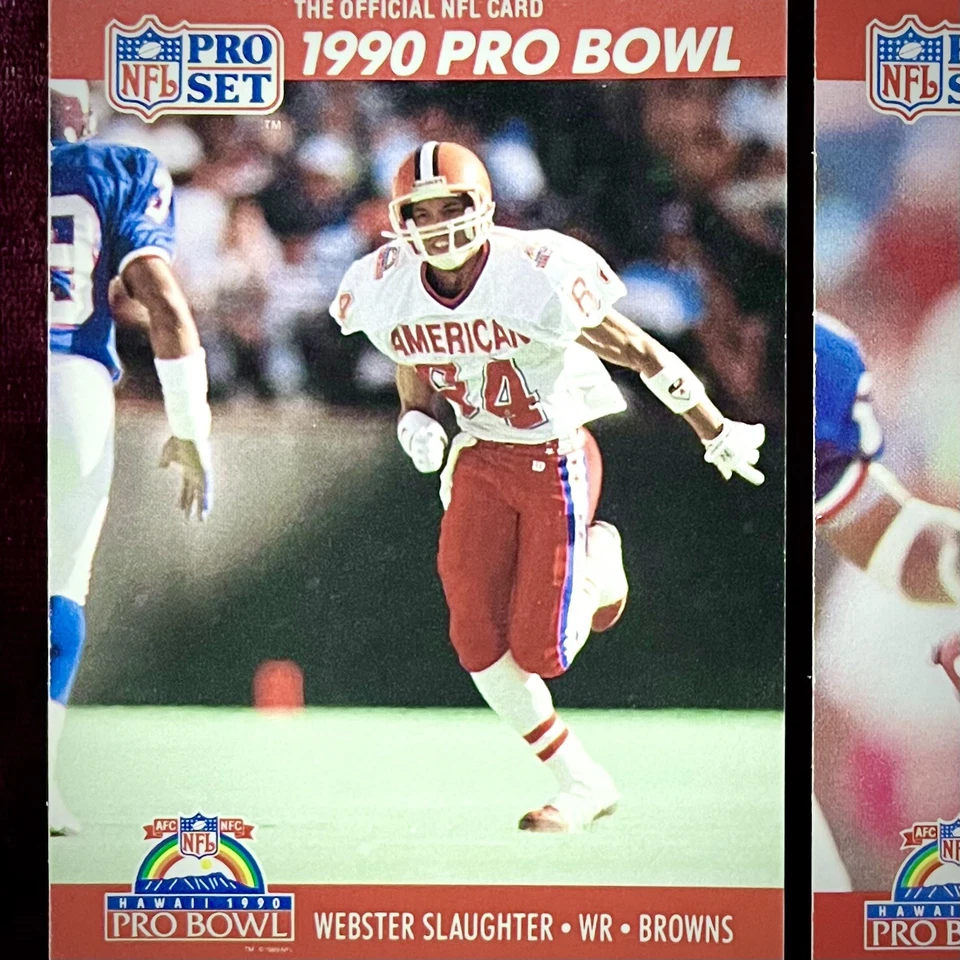 Webster Slaughter 1990 All-Pro Bowl Set #370 Cleveland Browns Dawg Pound Legends - Image 1 of 3