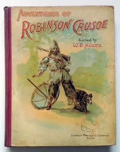 The Adventures of Robinson Crusoe for Young Folks Lothrop Pub. Co. 1897 Daniel - Imagen 1 de 2