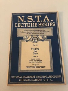 National Salesman's Training Association No. 18 Staging the sale 1929 Vintage - Bild 1 von 3