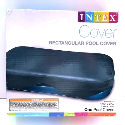 Intex Rectangular Pool Cover for Swim Centers 58412EP - 120in x 72in - Image 1 of 3