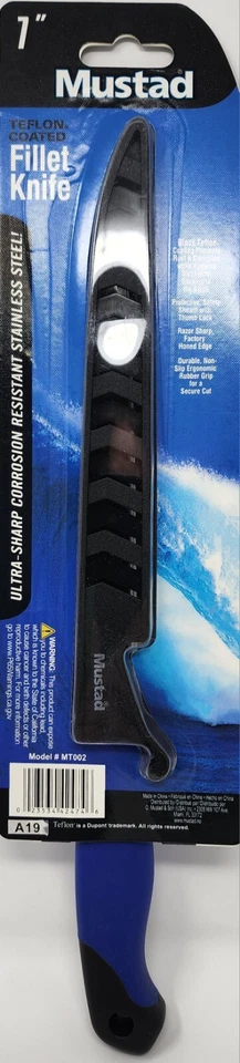 Cuchillo de filete Mustad de 7 pulgadas con funda  Foto 1 de 1