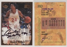 1999 Collector's Edge Rage Pro Signatures Andre Miller #RR-33 Rookie Auto RC