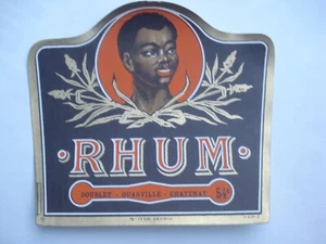 ETIQUETTE ancienne RHUM Doublet Ouarville Chatenay 54° - Picture 1 of 1
