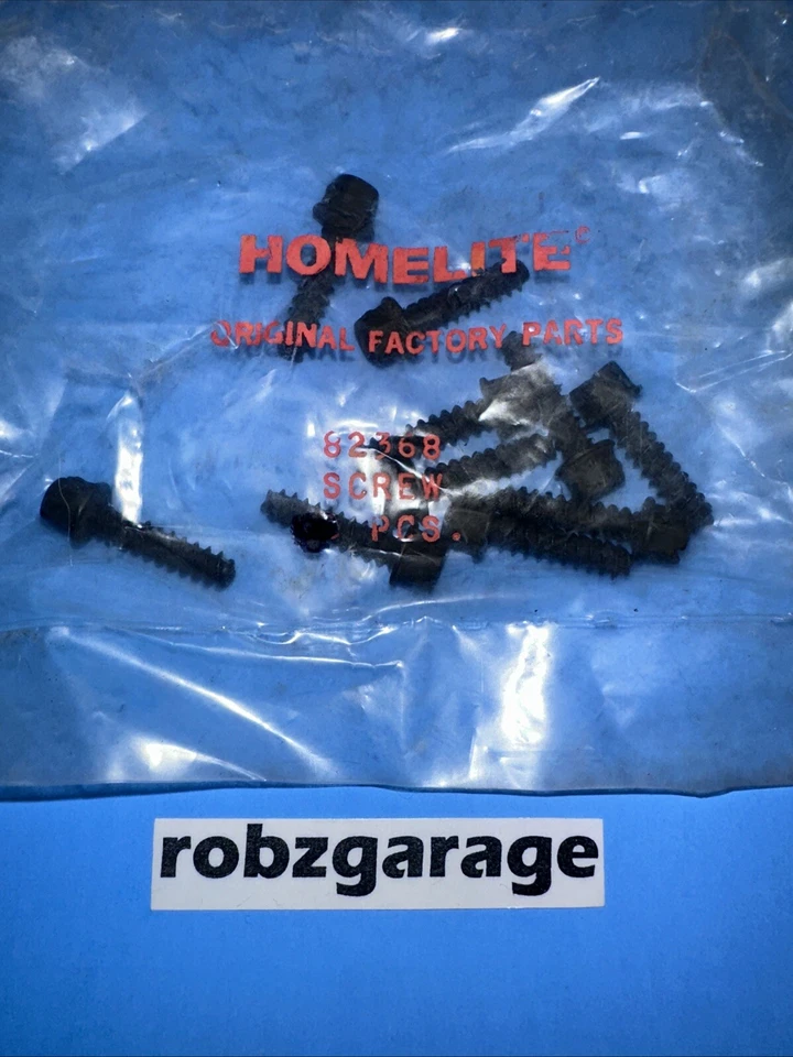 OEM HOMELITE THROTTLE HANDLE SCREWS (10) P/N 82368 ST385 ST485 HLT28 HBC30 —B66 - Image 1 of 1