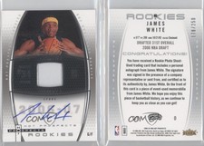 2006-07 Fleer Hot Prospects /250 James White #86 Rookie Auto RC