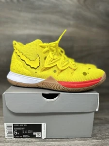 Nike Kyrie 5 Sponge Bob Square Pants GS Size 5Y 6.5 W CJ7227-700 Nickelodeon - Picture 1 of 17