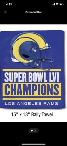 Los Angeles 🔥Rams Super Bowl  🔥LVI Rally Towel NFL RAMS HOUSE🏈🏈🔥hard To Get Cover