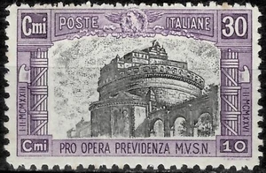 Italy 1930 ☀ National Militia c. 30 +10 Error color ☀ MNH VF - Picture 1 of 2