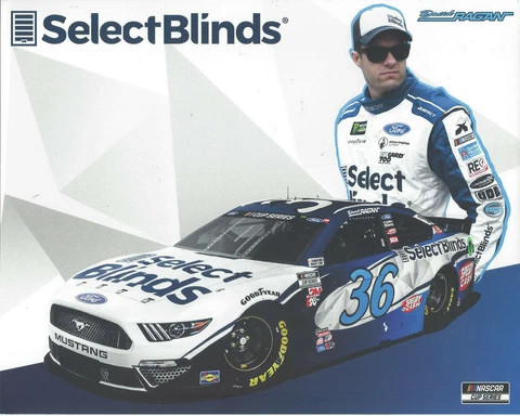 2020 DAVID RAGAN "SELECT BLINDS DAYTONA 500" #36 NASCAR CUP SERIES POSTCARD Cover