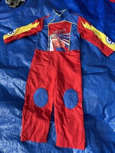 Disney Cars Lightning McQueen Pit Crew Jumpsuit Costume Red 5/6 New Missing belt - Picture 1 of 4