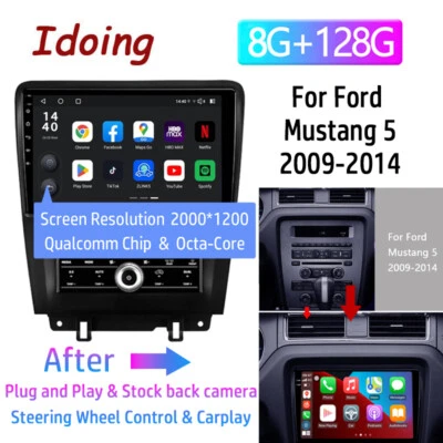 For Ford Mustang 2010-2014 Android Auto Apple Carplay Car Stereo Radio GPS Navi - Image 1 of 4