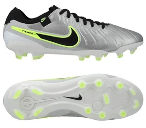 Nike Tiempo Legend 10 PRO FG Fußball Stollen Schuhe Silber DV4333-001 Herren Größe 8 - Bild 1 von 8