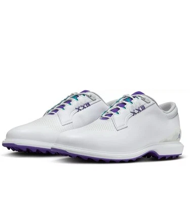Jordan Men's ADG 5 W "White/Grape Ice" Golf Shoes FQ7874-100 Size 8.5 New - Image 1 of 4