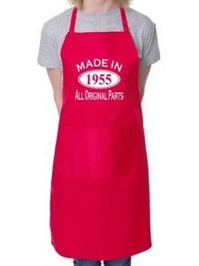 Made In 1955 70th Birthday BBQ Cooking Funny Novelty Apron - Picture 1 of 9