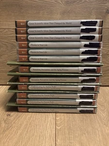 The Great Courses Science & Math Lot (22 DVDs +5 Guidebooks) Physics, Human Body - Foto 1 di 22