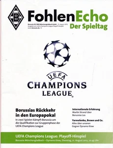 BORUSSIA MÖNCHENGLADBACH: FohlenEcho 2012 BORUSSIA - DYNAMO KIEW - Bild 1 von 1