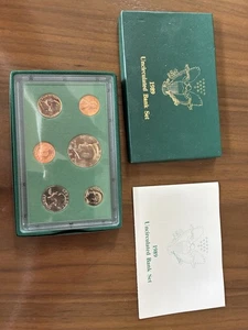 1989 Uncirculated Brilliant 6-Coin Set - Picture 1 of 3