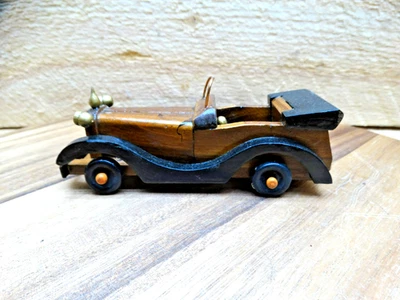 Красивый классический деревянный автомобильный декор 5-7/8 дюйма ручной работы - Изображение 1 из 4
