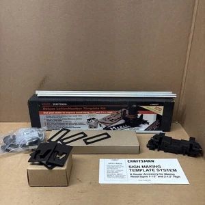 Juego de plantillas de número de letras de enrutador Craftsman de colección 9 25027, NOS - Imagen 1 de 12