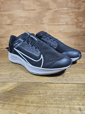 Size 11.5- Nike Air Zoom Pegasus 38 FlyEase Black White Running Athletic Shoe - Image 1 of 4