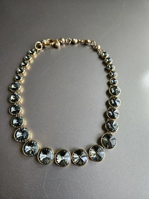 Collar Henri Bendel Oro Y Gris Piedra Distintivo Hermoso Y Raro Foto 1 de 4