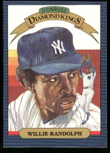 1986 Leaf/Donruss Diamond Kings Willie Randolph #16 New York Yankees - Picture 1 of 2