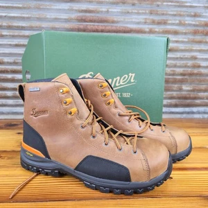 Botas de trabajo Danner Stronghold de cuero marrón oscuro de 6" para hombre 16713 talla 11 EE nuevas - Imagen 1 de 18