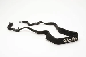 Rollei Black/Silver camera neck strap for Rolleiflex SLX/SL66 w/Lugs - Picture 1 of 5