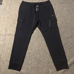 POLO RALPH LAUREN Double-Knit Cargo Jogger Pants Men's Size XL Navy Blue NWT New - Picture 1 of 8