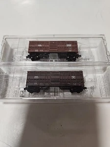 (2) Z MTL Micro Trains 52000152 N&W / 52000170 Canadian National Stock Cars NEW - Picture 1 of 5