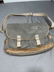 Fossil Messenger Bag Men’s Adjustable Strap Gray - Picture 1 of 10
