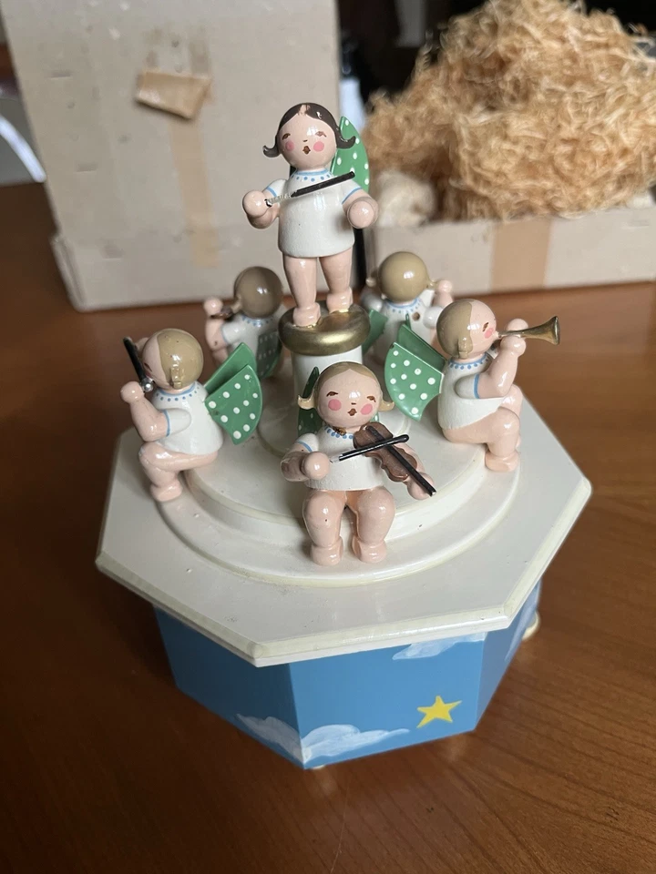 Erzgebirge Expertic Spieluhr noch DDR Herkunft mi: Ihr Kinderlein kommet.,.. - Bild 1 von 4