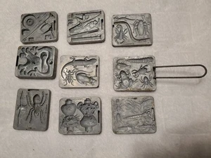 Mattel Thingmaker Creepy Crawlers 1964 lote de 9 moldes vintage - Imagen 1 de 11