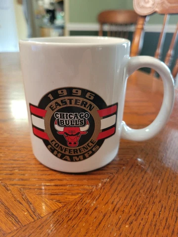 RARE Chicago Bulls NBA Finals 1996 Coffee Mug Eastern Conference Champion Jordan Cover