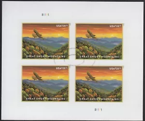 CANCELED POSTAL COUNTERFEIT SHEETLET FOR STUDY #5752, $28.75 GREAT SMOKY MTNS - Picture 1 of 1
