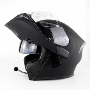 Motorcycle Helmet With Bluetooth Headset Modular Flip Up Full Face Helmets - Bild 1 von 15