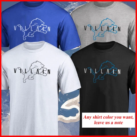 SALE 30%!!! Detroit Lions Detroit Villains Funny T shirt S-5XL For Fan Cover