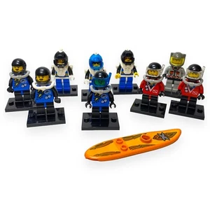 Lego - Aquanauts gemischtes Minifiguren-Set - 9 Figuren + 1 Surfbrett - Aquazone - Bild 1 von 5