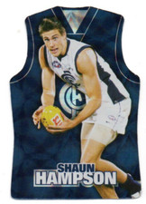 2009 AFL SELECT DIE-CUT - HOLOGRAPHIC GUERNSEY GDC34 Shaun HAMPSON (CARLTON)