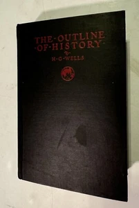 H-G-Wells The Outline Of History Hardcover Book 1920 - Foto 1 di 4