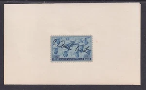 Carlisle Trost, US Chief of Naval Operations, signierter US Navy Stempel auf Karte - Bild 1 von 2