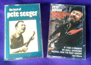 Pete Seeger Music on 2 Audio Cassette Tapes - Clearwater Classics and Best Of - Imagen 1 de 2