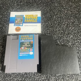 Wheel of Fortune NES Nintendo Family Edition Game Cartridge Instruction Booklet