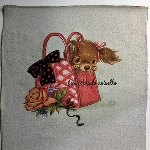 Gobelin Stoff Paneele ca. 50x50 cm Hundemotiv Hund Basteln Stoff - Bild 1 von 3