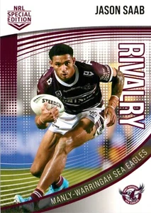 2022 MANLY SEA EAGLES NRL Card JASON SAAB Rivalry Special Edition - Bild 1 von 3