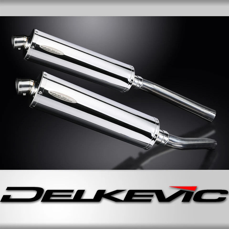 Suzuki DL1000 V-Strom 2002-2012 Slip On 18" Ovalado Acero Inoxidable Silenciador Kit Foto 1 de 4