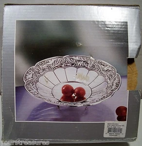 BEAUTIFUL 7in. FRUIT TRAY 3 FOOTED, SILVER PLATED BRAND-NEW - Imagen 1 de 8